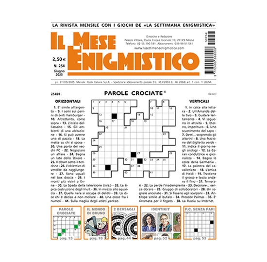 Immagine di IL MESE ENIGMISTICO N.254 GIUGNO 2025 (solo in Italia)