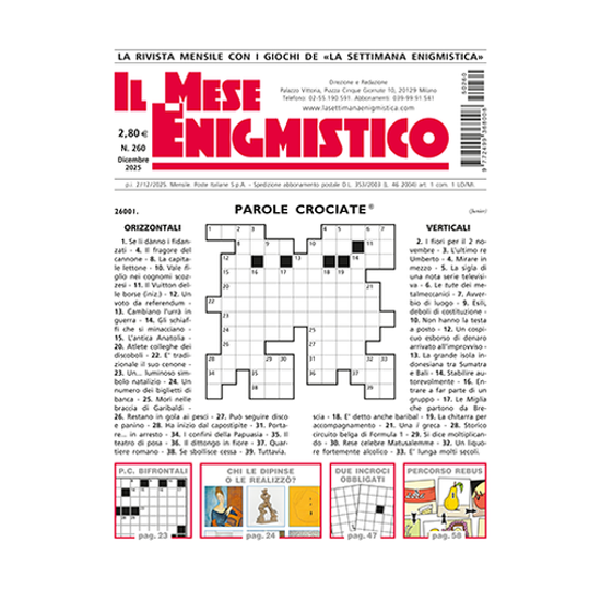 Picture of IL MESE ENIGMISTICO N.260 DICEMBRE 2025 (solo in Italia)