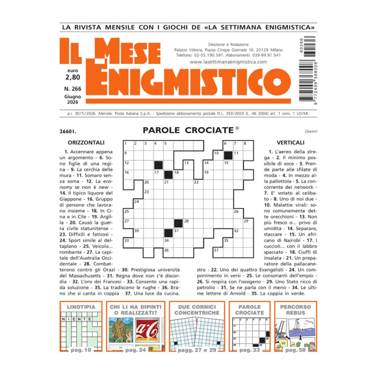Picture of IL MESE ENIGMISTICO N.266 GIUGNO 2026 (solo in Italia)