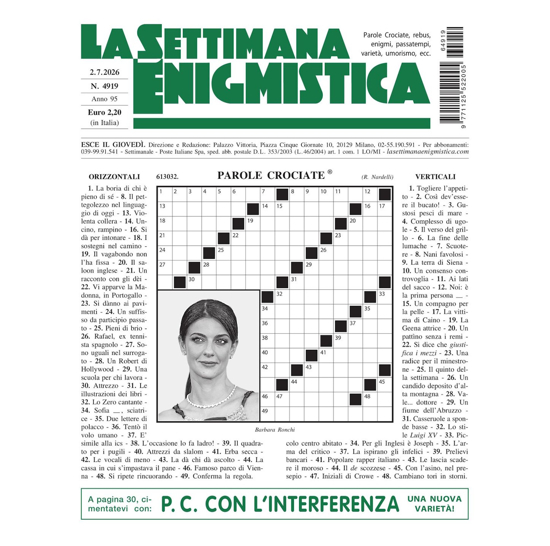 Immagine di RINNOVO ITALIA - LA SETTIMANA ENIGMISTICA