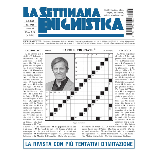 Immagine di ITALIA PREMIUM - LA SETTIMANA ENIGMISTICA